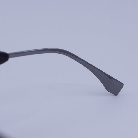 Fendi FE40083U 20B Sunglasses Shiny Grey Butterfly Frame, Smoke Lenses